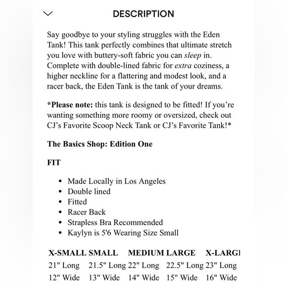 CJLA Eden Tank - Picture 7 of 7